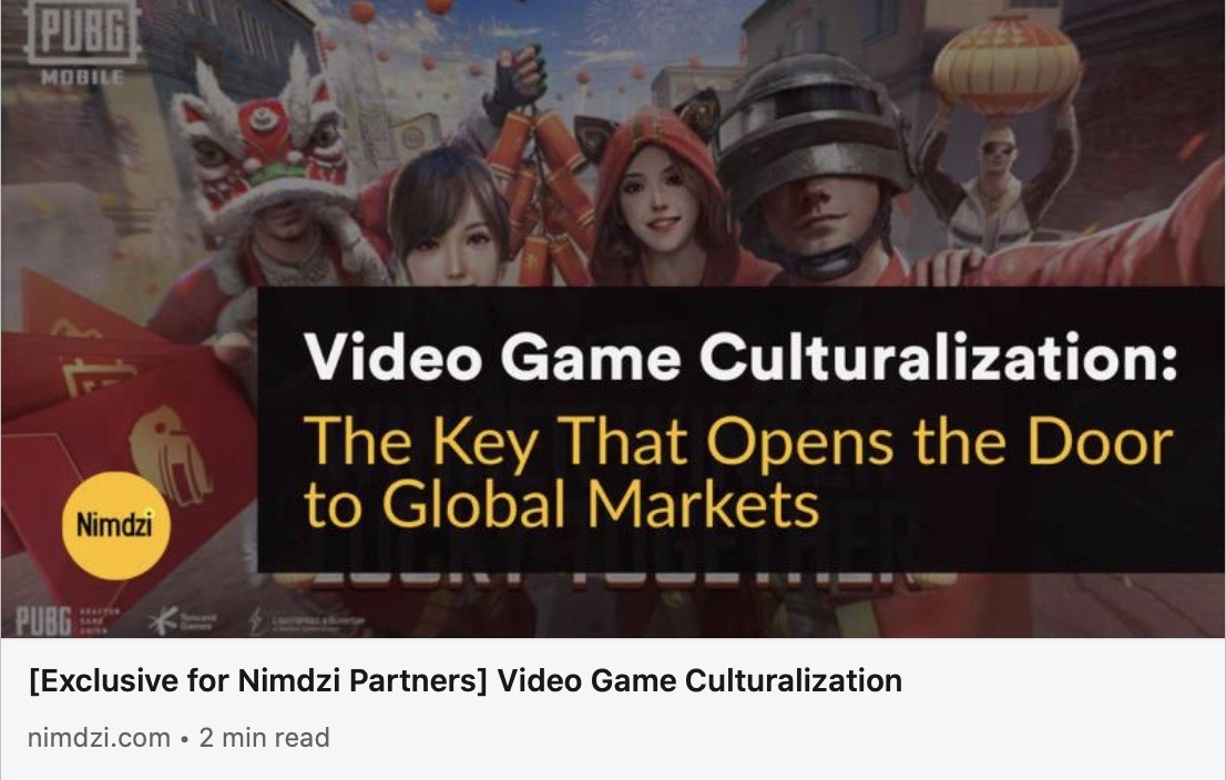 VIDEO GAME CULTURALIZATION